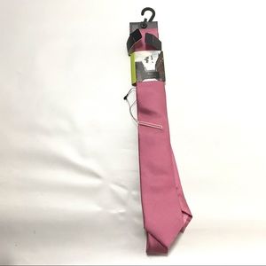 New Moss London Men’s Tie Skinny Textured Pink